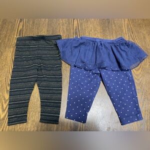 Adorable 6-9 Month Baby Girl Tutu Pants and Sparkle Leggings Size 6-9 Months